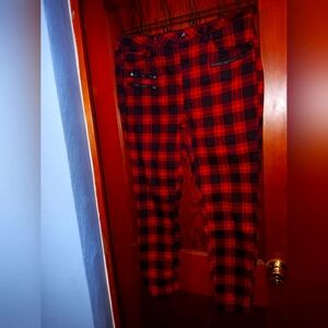 Hot Topic plaid jeans size 17